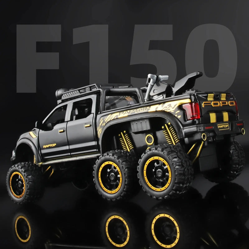 Pickup F150 Raptor com Som e Luz – Carro de Metal para Meninos a Partir de 3 Anos